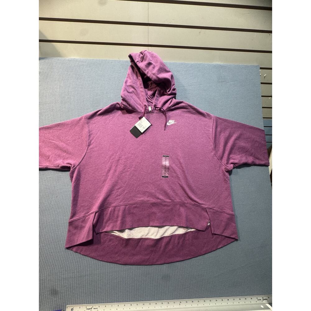 Nike Sportswear Club French Terry Hoodie Women's Sz‎ 3X Purple Brand New